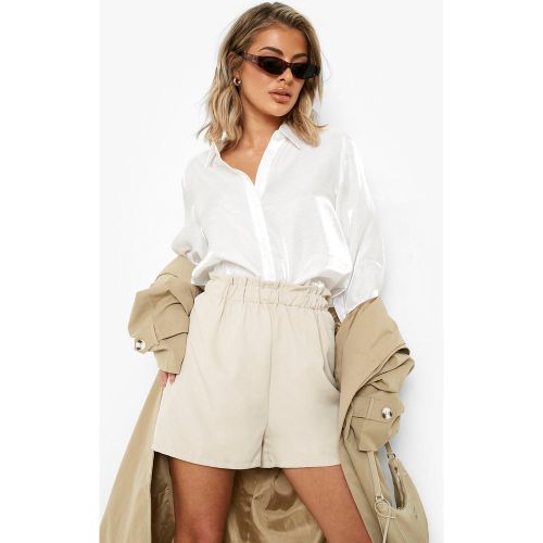 Chemise Oversize Effet Brillant À Manches Larges - 34 - boohoo - Modalova