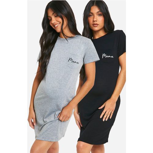Maternité - Lots De 2 T-Shirts De Pyjama - boohoo - Modalova