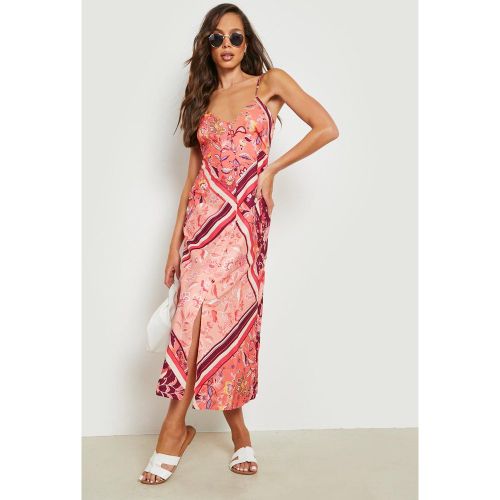 Robe À Imprimé Bandana Et Bretelles - 36 - boohoo - Modalova