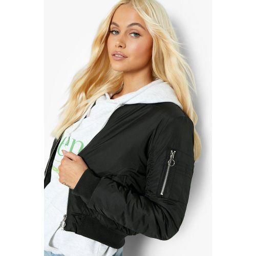 Bomber Zippé Avec Poches - 36 - boohoo - Modalova