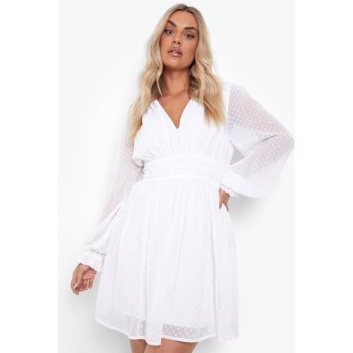 Grande Taille - Robe Courte À Manches Longues - 44 - boohoo - Modalova