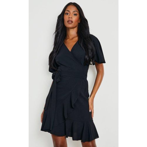 Tall" - Robe Portefeuille À Manches Volantées - 34 - boohoo - Modalova
