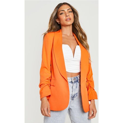 Blazer Cintré À Manches Plissées - 40 - boohoo - Modalova