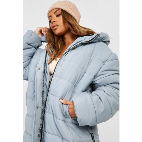 Grande Taille - Doudoune Longue - 44 - boohoo - Modalova