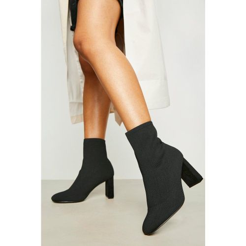 Bottines Chaussettes À Petit Talon - Pointure Large - 38 - boohoo - Modalova