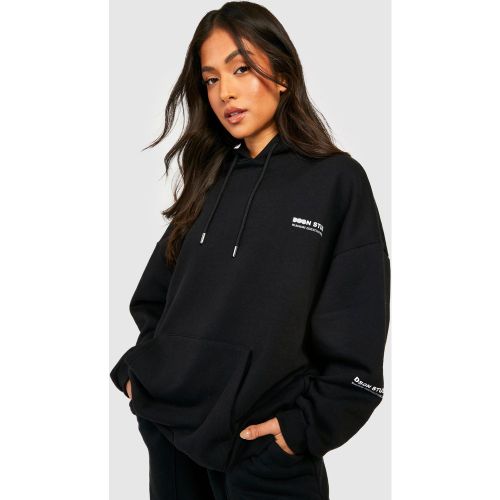 Petite" - Sweat À Capuche Oversize À Slogan Dsgn Studio - S - boohoo - Modalova
