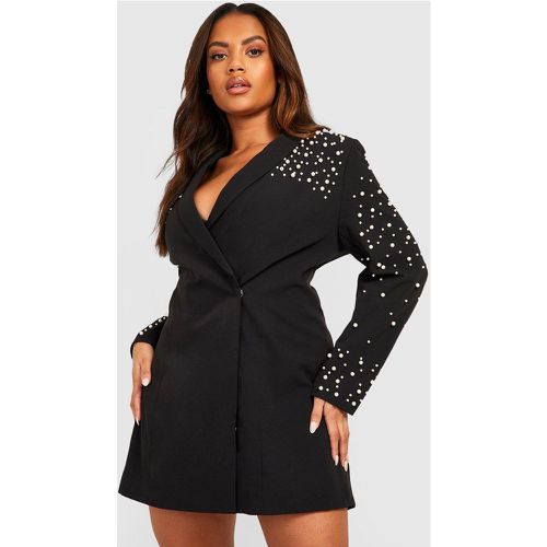 Grande Taille - Robe Blazer À Perles - 44 - boohoo - Modalova