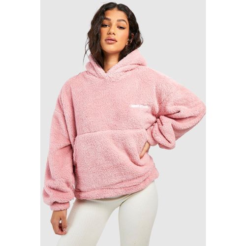 Sweat À Capuche Oversize En Polaire - L - boohoo - Modalova