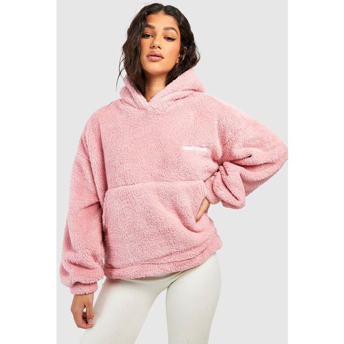 Sweat À Capuche Oversize En Polaire - L - boohoo - Modalova