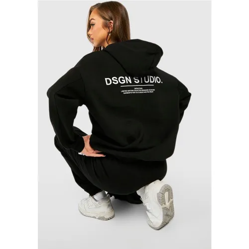 Sweat À Capuche Oversize Imprimé - S - boohoo - Modalova