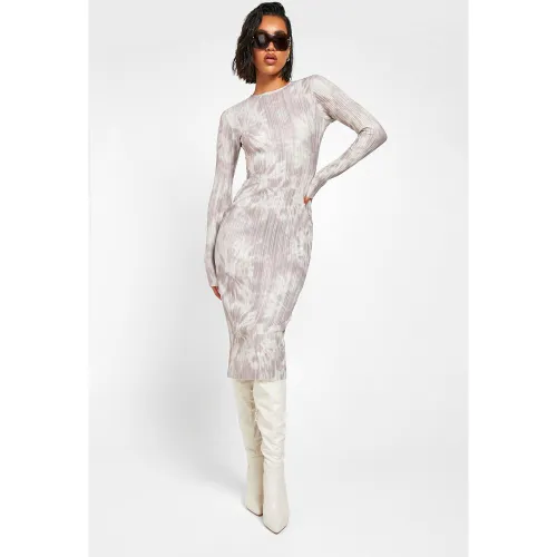 Robe Plissée Tie Dye - 44 - boohoo - Modalova