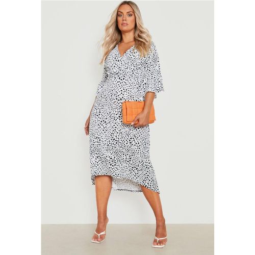 Grande Taille - Robe Patineuse À Pois - 44 - boohoo - Modalova