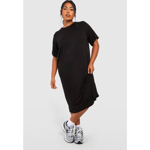 Grande Taille - Robe T-Shirt Mi Longue - 44 - boohoo - Modalova