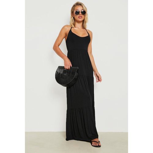 Robe Longue Volantée À Col En V - 40 - boohoo - Modalova