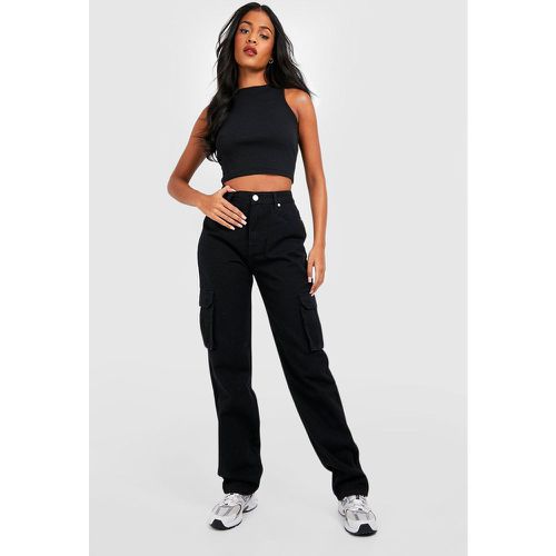 Tall" - Jean Cargo Taille Mi-Haute - 44 - boohoo - Modalova