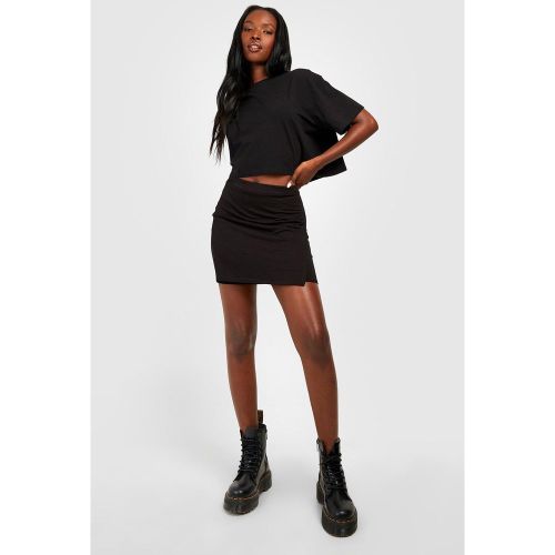 Mini-Jupe Taille Haute Basique - 34 - boohoo - Modalova