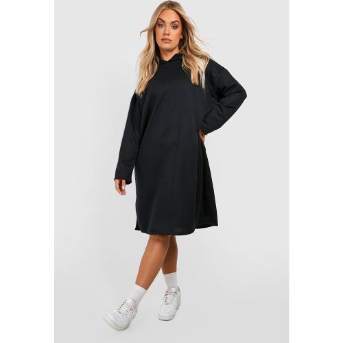 Grande Taille - Robe Sweat À Capuche Oversize Longue - 54 - boohoo - Modalova