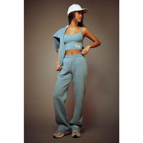 Jogging Droit - Bleu - L, Bleu - boohoo - Modalova