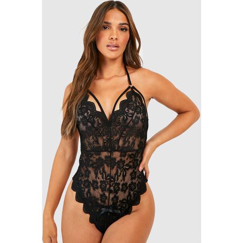 Saint-Valentin - Body En Dentelle Sans Entrejambe - L - boohoo - Modalova