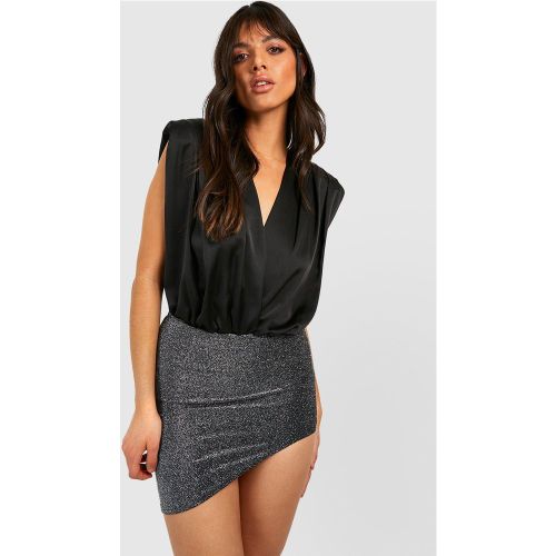 Mini-Jupe Asymétrique Pailletée - 38 - boohoo - Modalova