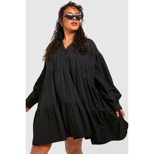 Grande Taille - Robe Babydoll Texturée - 50 - boohoo - Modalova