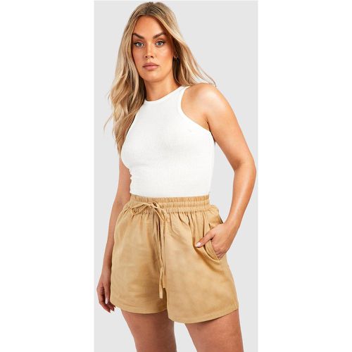 Grande Taille - Short Fluide En Lin - 44 - boohoo - Modalova