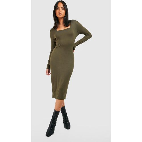 Robe Mi-Longue À Col Carré - 42 - boohoo - Modalova