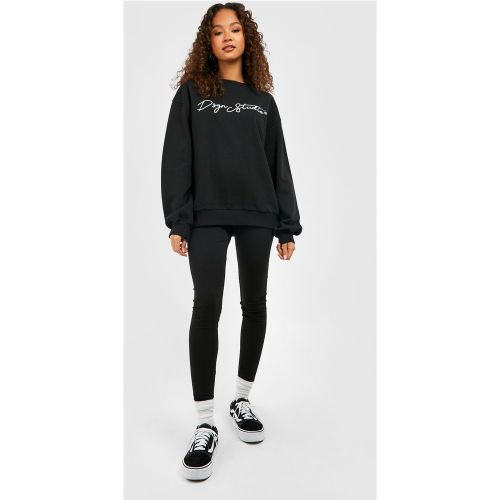 Ensemble De Survêtement À Slogan Dsgn Studio Avec Sweat Et Legging - 36 - boohoo - Modalova