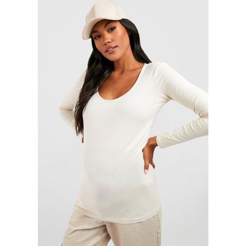 Maternité - Top De Grossesse Basique À Manches Longues - 44 - boohoo - Modalova
