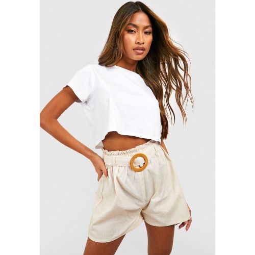 Short En Coton À Ceinture - 40 - boohoo - Modalova