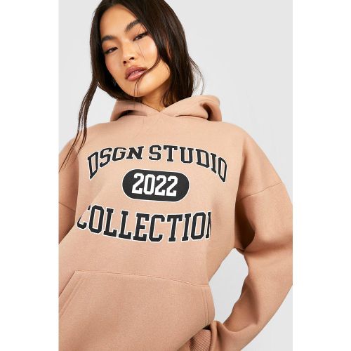 Sweat À Capuche Oversize À Slogan Dsgn Studio - S - boohoo - Modalova