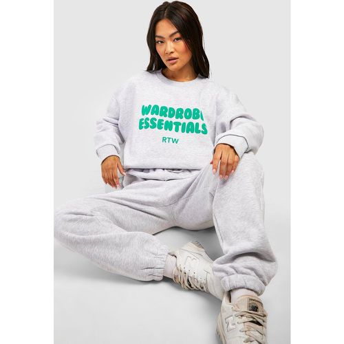 Ensemble De Survêtement Avec Sweat À Slogan - L - boohoo - Modalova