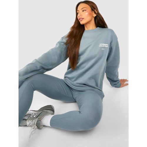 Tall" - Ensemble Avec Sweat Oversize Et Legging Côtelé - S - boohoo - Modalova