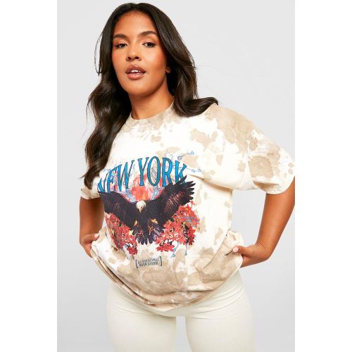 Grande Taille - T-Shirt Oversize Tie Dye - 44 - boohoo - Modalova