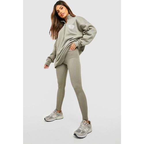Legging Structuré Côtelé - L - boohoo - Modalova