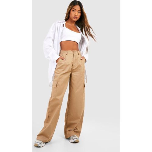 Pantalon Cargo Taille Haute - 34 - boohoo - Modalova