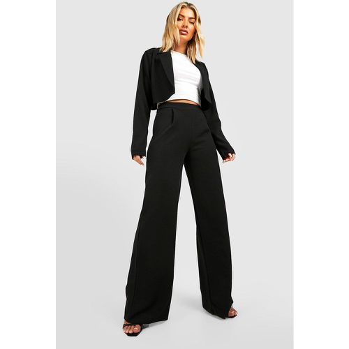 Pantalon Large En Jersey - 34 - boohoo - Modalova