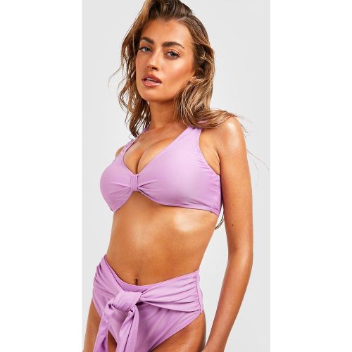 Haut De Maillot Noué Push-Up - 32Dd - boohoo - Modalova