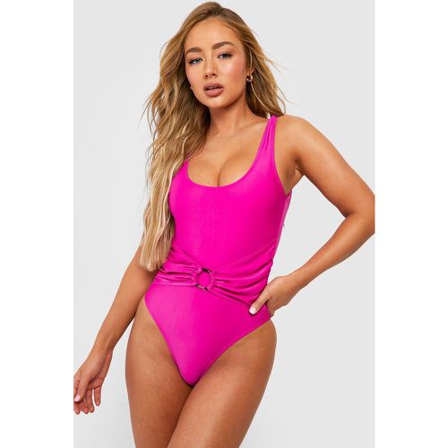 Maillot De Bain Sculptant À Anneau - 38 - boohoo - Modalova