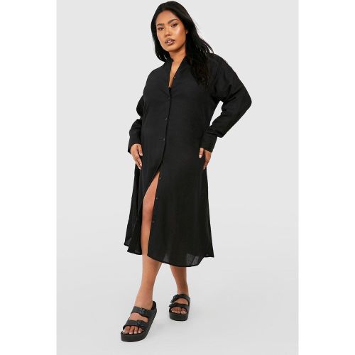 Grande Taille - Robe Chemise Mi-Longue - 56 - boohoo - Modalova