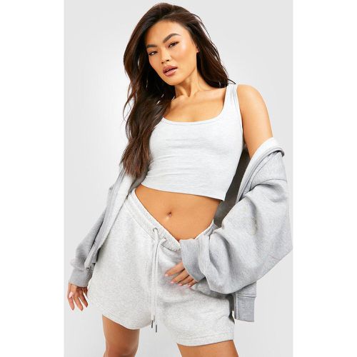 Ensemble Avec Crop Top À Col Rond Et Short - L - boohoo - Modalova