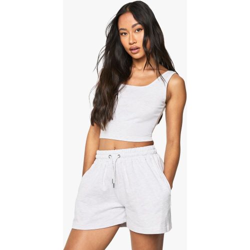 Ensemble Avec Crop Top À Col Rond Et Short - S - boohoo - Modalova