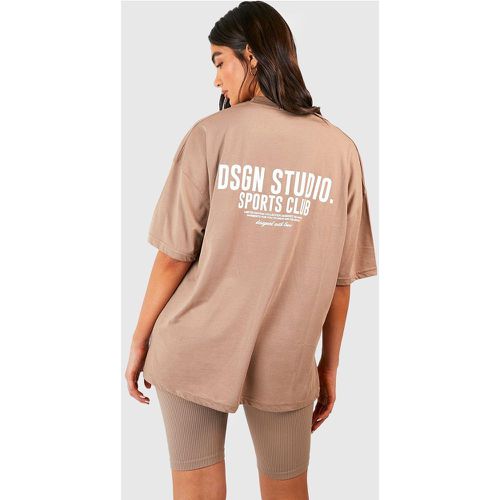 T-Shirt Oversize À Slogan Dsgn Studio - boohoo - Modalova