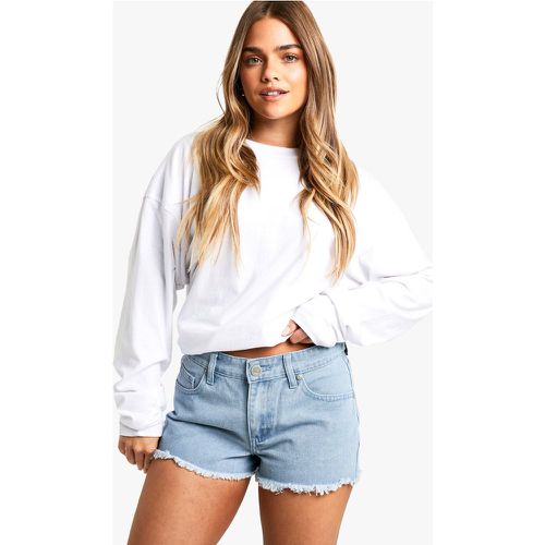 Petite" - Short En Jean Taille Basse - 40 - boohoo - Modalova