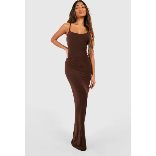 Robe Longue Soyeuse Premium - 38 - boohoo - Modalova