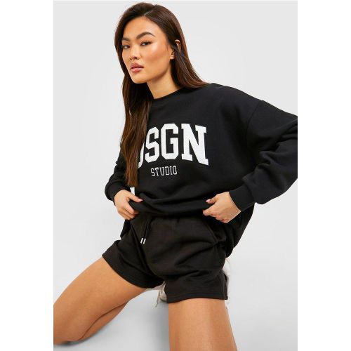 Sweat Oversize À Écusson Dsgn Studio - S - boohoo - Modalova