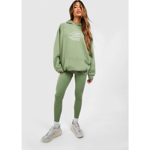 Ensemble Avec Sweat À Capuche Oversize Et Legging Côtelé - 36 - boohoo - Modalova