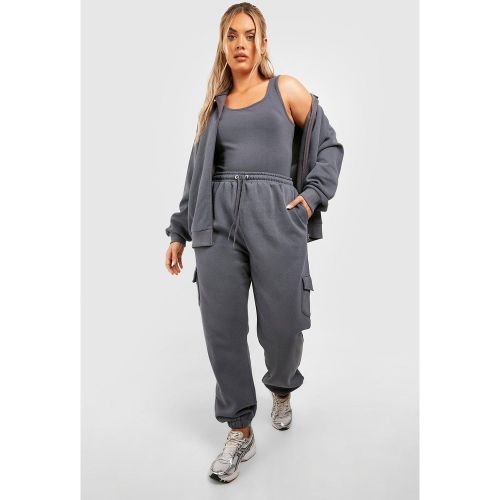 Grande Taille - Survêtement Cargo - 44 - boohoo - Modalova