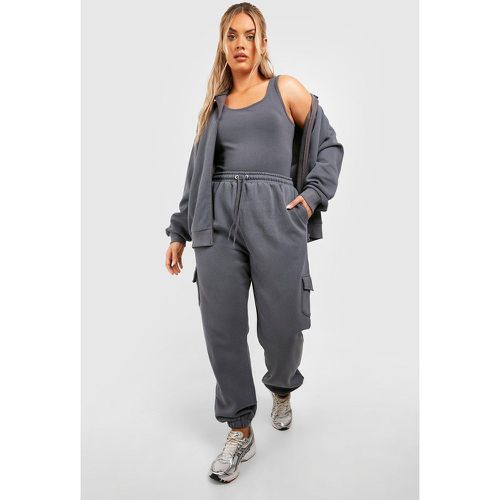 Grande Taille - Survêtement Cargo - 46 - boohoo - Modalova