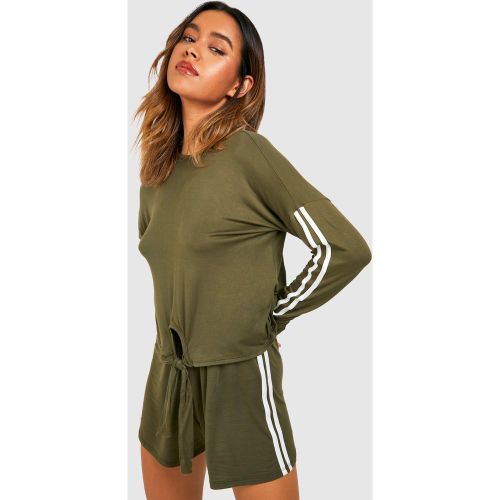 Ensemble Confort En Jersey À Rayures - 42 - boohoo - Modalova